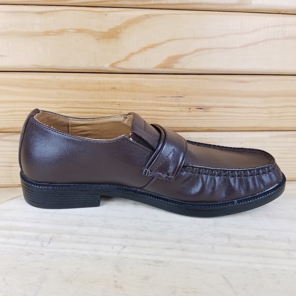 Men's Haband Loafers Executive Division Brown Leather Slip On Shoes Size 7 D - Picture 6 of 10